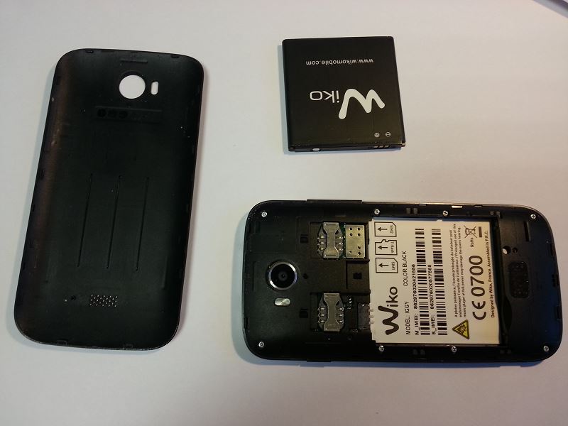 D&eacute;poser batterie wiko iggy