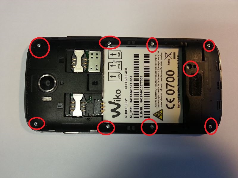 D&eacute;visser ch&acirc;ssis interne wiko iggy