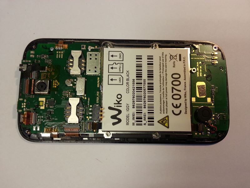 Carte m&egrave;re wiko iggy