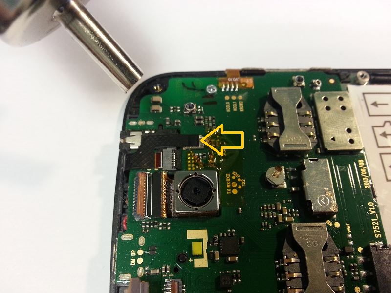 Chauffer la nappe de la vitre tactile du wiko iggy