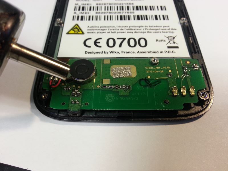 Chauffer la carte m&egrave;re secondaire du wiko iggy