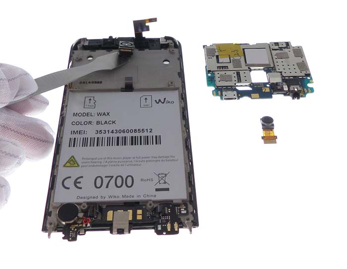 camera principale wiko wax